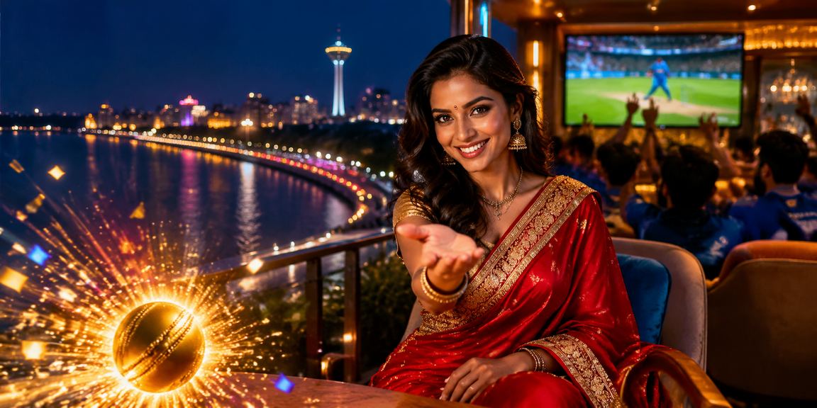 Cricket betting scene by Ahmedabad riverfront