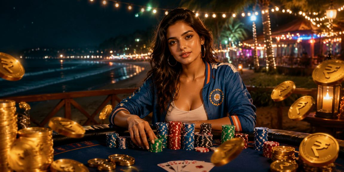 Cricket betting rupee notes and stats overlay in India
