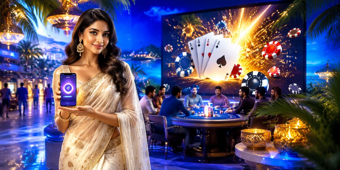 Indian woman celebrating cricket betting win